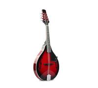 Mandolina Con Estuche Instrumento Mandolina Acústica De Cuatro Cuerdas Instrumento De Cuerda Profesional De Tilo Brillante Cuerda De Acero Mandolina Con Agujero F(D)