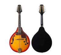 Mandolina Con Estuche Instrumento Mandolina Eléctrica De 8 Cuerdas Diapasón De Palisandro Estilo A Instrumento Musical Para Principiantes Y Adultos Con Sintonizador De Púas De Bolsa
