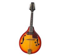 Mandolina Con Estuche Instrumento Mandolina Eléctrica Profesional De 8 Cuerdas Instrumento Clásico Mandolina Eléctrica De Estilo A Con Tela Para Mochila De Transporte(Mandolin Set)