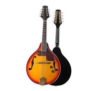 Mandolina Con Estuche Instrumento Mandolina Eléctrica Profesional De 8 Cuerdas Instrumento Melódico Clásico Estilo A Con Mochila De Transporte Rendimiento De Tela(Mandolin)