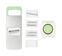 Mandolina de Cocina 5-en-1, Cortadoras De Verduras Acero Inox, Multifuncional Regulable 0,1-8 mm, Cortador de Verdura Ralladores de Cocina, Cortadors de Patatas Tomates Pepinos Queso Frutas