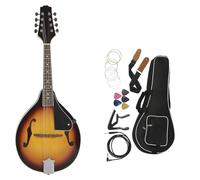 Mandolina Para Principiantes Mandolin, Guitarra De 8 Cuerdas Estilo A Mandolina Eléctrica Instrumentos De Cuerda Con Bolsa Cuerda Correa De Capo Accesorios Para Guitarra(Yellow)