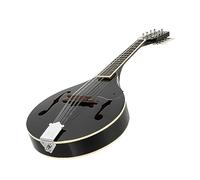 Mandolinas para Principiantes Mandolina Negra Estilo A Elegante De 8 Cuerdas Para Diestros De Tilo Con Tablero De Protección