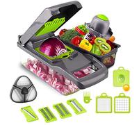 Mandoline Slicer Spiralizer Vegetable Slicer,Multifunctional Vegetables Artifact Cut Cortador de alambre de papa en cubitos,y Rallador Slicer Zucchini Spaghetti Maker