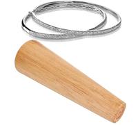 Mandrel De Pulsera, Ligero Mandril Para Pulseras Herramienta De Reparación De Deformación De Joyas De Madera Dimensionamiento De Brazalete Ovalado Para Uso En Hogares Y Joyerías(Corto)