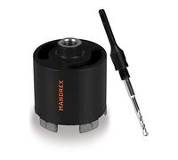 Mandrex ConcreteXdust Sierra de corona de diamante, 68 mm de diámetro, con SDS Plus y broca de centrado