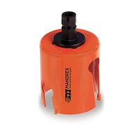 Mandrex MXqs - Sierra de corona multiusos SuperXcut - Diámetro 48 mm TCT carburo multiuso con 60 mm de profundidad de corte - MHMQ0048B