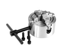 Mandril de cojinete de torno, K72-80 Portabrocas De Torno De 4 Mordazas, Herramienta De Torneado De Mandril De Torno De Metal De Mandíbula Independiente Y Reversible De 80mm + 3 Uds De Tornillos