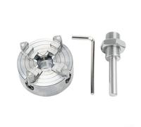 Mandril de cuatro mandíbulas Z011A - Abrazadera manual para mini torno de metal, 4 mordazas reversibles de 1,8 a 65 mm, construcción de aleación de zinc con montaje de rosca X1, para mecanizado de