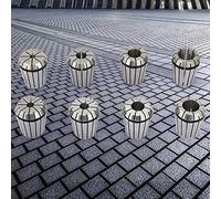 Mandril de Fresado de Torno CNC, Juego de Pinzas ER32, 8 Piezas, Mandril de Pinza de Resorte de Precisión ER32 de Acero Al Manganeso para Máquina de Grabado de Torno de Fresado CNC