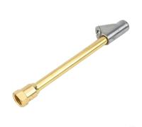 Mandril de inflado de neumáticos de doble cabeza para camiones resistentes, válvula de bloqueo para uso manual, construcción de latón, presión máxima de 150 PSI, tamaño de rosca NPT de 1/4 pulgadas