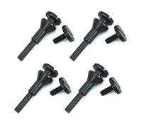 Mandril de montaje de 0,95 cm y 0,63 cm para rueda de corte tipo 1, eje de 0,63 cm para herramienta rotativa de amoladora, 4 unidades