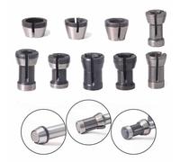 Mandril de pinza de enrutador 6 6.35 8 mm vástago adaptador de acero al carbono para máquina de grabado recortadora de carpintería herramienta de corte conversión