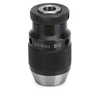 Mandril de taladro con bloqueo automático B10, mandril de taladro de autoapriete para fresadora y torno, rango de sujeción de carburo de 0,5 a 6 mm, con alta precisión y