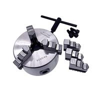 Mandril de Torno, 1pcs k11-100 3 Jaws Manual Torno Chuck con Máquinas de Turning Herramientas Accesorios K11-100 3-Jaw Torpe Chuck Metal Egocéntrico