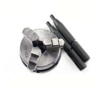 Mandril de Torno, 3/4 mandíbulas de acero madera torno chuck 50 mm 63 mm manual chuck auto centrado Metal madera herramientas de torno(K01-50)