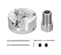 Mandril de torno, 3 mandíbulas/4 mandíbulas, perno de montaje autocentrado Manual, biela de 3,17mm/5mm/8mm for molienda, fresadora y torneado Apoyo a actividades de alta precisión(3 jaws-8mm)