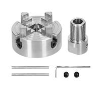 Mandril de torno, 3 mandíbulas/4 mandíbulas, perno de montaje autocentrado Manual, biela de 3,17mm/5mm/8mm for molienda, fresadora y torneado Apoyo a actividades de alta precisión(4 jaws-8mm)