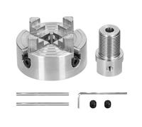Mandril de torno, 3 mandíbulas/4 mandíbulas, perno de montaje autocentrante Manual for máquina de torneado y fresado (Color : 4 jaws-5mm)