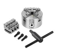 Mandril de torno autocentrante de 4 mordazas K12 100 Dureza de alta resistencia Sujeción de precisión para carpintería Metalurgia Procesamiento de plástico Portabrocas manual de