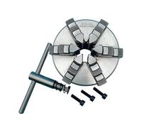 Mandril de torno autocentrante de 6 mordazas K13-125 - Accesorio de torno de metal manual de 125 mm for carpintería y mecanizado