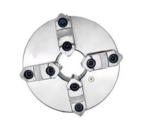 Mandril de torno CNC de 160 mm, mandril de desplazamiento de 4 mordazas K12-160A, mandril de 4 mordazas de montaje frontal, mordazas separadas autocentrantes(K12-160 Front Mount)