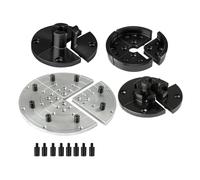 Mandril de torno de madera de 4", mandíbula escalonada, acero mecanizado CNC de alta precisión, sujeción ajustable for carpintería(Step Jaw)