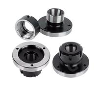 Mandril de torno ER16 ER25 ER32 ER40 ER50 100 mm 80 mm Brida de husillo mini Accesorio de pinza de cuatro cartuchos for accesorios de herramientas CNC(ER40-D80 (7 Holes))