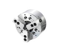 Mandril de torno hidráulico hueco de alta precisión de 10 pulgadas y tres mordazas de alta velocidad de 75 mm, accesorio de torno for máquina herramienta con brida