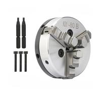 Mandril de torno K01 50 63 80B 100B, Mini mandril de torno autocentrante, herramienta de torno de madera de 3 mandíbulas (Color : K01 50)
