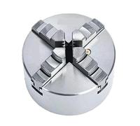 Mandril de torno K12-100 de 4 pulgadas, 4 mordazas y 80 mm con accesorios for máquinas herramienta autocentrantes