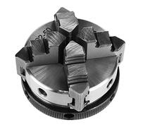 Mandril de torno, mandíbulas de 3/4 mandíbulas de acero autocentrante manual para torno de metal y madera, 50 mm-63 mm, potente agarre para proyectos de bricolaje y herramientas de carpintería