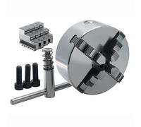 Mandril De Torno Manual Autocentrante De 4 Mordazas K12-100, Mandril Independiente De Alta Velocidad 3500RPM Para Piezas Cuadradas E Irregulares, Para Torneros En Tornos Y Rectificadoras
