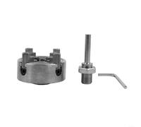 Mandril de torno manual de 4 mandíbulas, abrazadera autocentrante Z011A HCS para mini taladro, herramienta de torneado de metal de gran alcance para carpintería de alta precisión