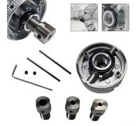 Mandril de torno manual de aleación de 3 mandíbulas de diseño innovador optimizado para precisión en trabajos artesanales (portabrocas + varilla de 3,17 mm)