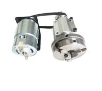 Mandril de Torno, Mini torno de carpintería de carpintería Husillo de la máquina Bricolaje Máquina de torno/talón 65 Montaje de husillo de chuck de tres mandíbulas(A)