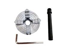 Mandril De Torno, Mini Torno De Máquina Z011A, Mandril De Acción Simple De 4 Mordazas Con Biela De Mandril M12 * 1, Para Rectificadoras Fresadoras