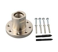 Mandril de torno para carpintería para proyectos de 7,6 cm, placa frontal de acero roscado de 1 pulgada x 8 Tpi con portabrocas de tornillo plateado de 75 mm para torneado de cuencos y uso de torno de