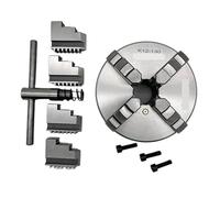 Mandril de torno Plato de torno de 130 mm, 4 mordazas, autocentrante, K12-130, espiral metálica