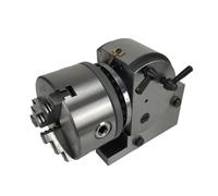 Mandril de tres mordazas Cabezal divisor CNC central de 128 mm BS-1, 6 pulgadas, 3 mordazas, 160 mm, 4.º mandril