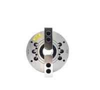 Mandril hidráulico de dos mordazas huecas, mandril de presión de aceite 2B-04 2B-05 A4 2B-06 A5, mandril hidráulico, accesorios de cilindro de cuerpo de acero completo(4 inch hollow 2B-04)