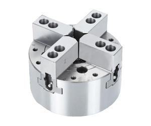 Mandril hidráulico de tres garras, cuatro garras, dos garras, juego completo de mandril hidráulico de alta precisión sólido hueco de 681012 pulgadas(10 inch 4 jaw SBS-210 flange A8)