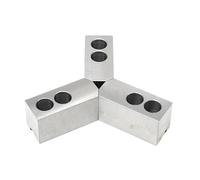 Mandril hidráulico de tres mandíbulas, mandíbulas de garras suaves, mandril de torno CNC estándar 60/90/120 de 8/10/12 pulgadas(10-inch 120 degree)