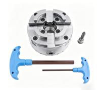 Mandril KP96 4 Pulgadas Autocentrante 4 Mordazas Para Torno Madera, Rosca Husillo 1"-8TPI/M33x3,5, Velocidad 2500RPM, Para Cuencos Bolígrafos Grandes Tarugos Bricolaje Aficionado(1"-8TPI)