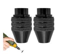Mandril para taladro | 3 mordazas de metal sin llave de cambio rápido - mandril autoajustable - para destornillador, demolidor, reparación, torno y fresadoras en trabajos