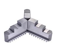 Mandril para torno de madera, Paquete de 3 mordazas de mandril autocentrante K11-200 de 3 mordazas for mandril de torno de 8 pulgadas, acero 20CR(Negative Paw)