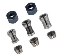 Mandriles de pinza alta adecuados para sujetar de forma fiable, minimizar el agotamiento en enrutadores de madera en ajuste profesional, juego de conversión de pinzas de agarre seguro