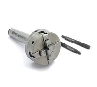 Mandriles pequeños de precisión para máquina herramienta (50 mm, 4 mandíbulas autocentrales con eje MT2 M12 x 1)