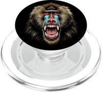 Mandrill Babuino Mono Selva Rey Vintage Safari Retrato PopSockets PopGrip para MagSafe
