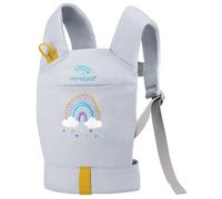 manduca Doll Carrier - Mochila portamuñecas para niños a Partir de 18 Meses, Accesorios para muñecas para niños y niñas, para Llevar Peluches y muñecas (Rainbow / Arco Iris)